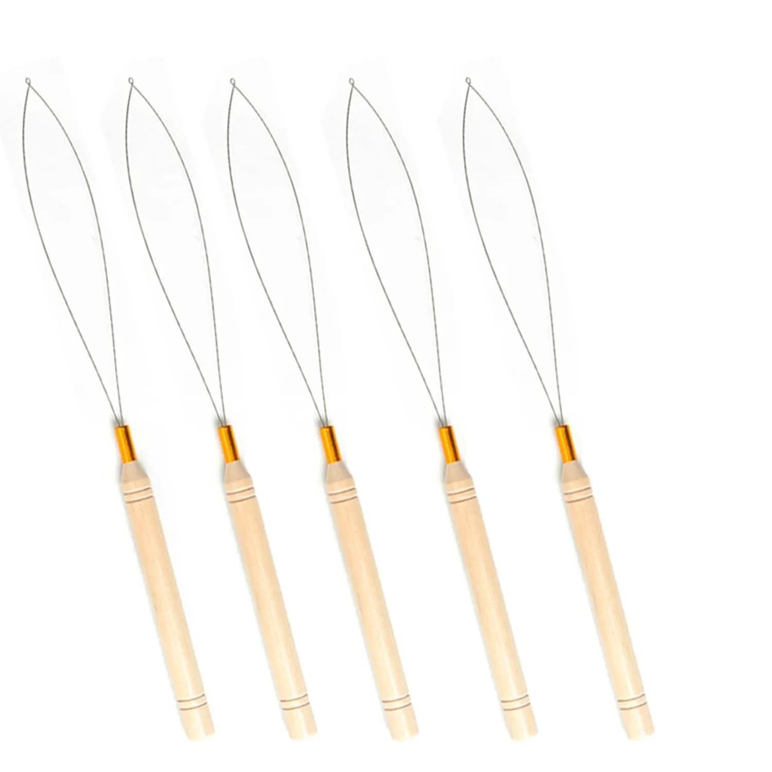 Micro anneaux, outil de boucle, enfileur de boucle, aiguille de traction utilisée avec une pince à c