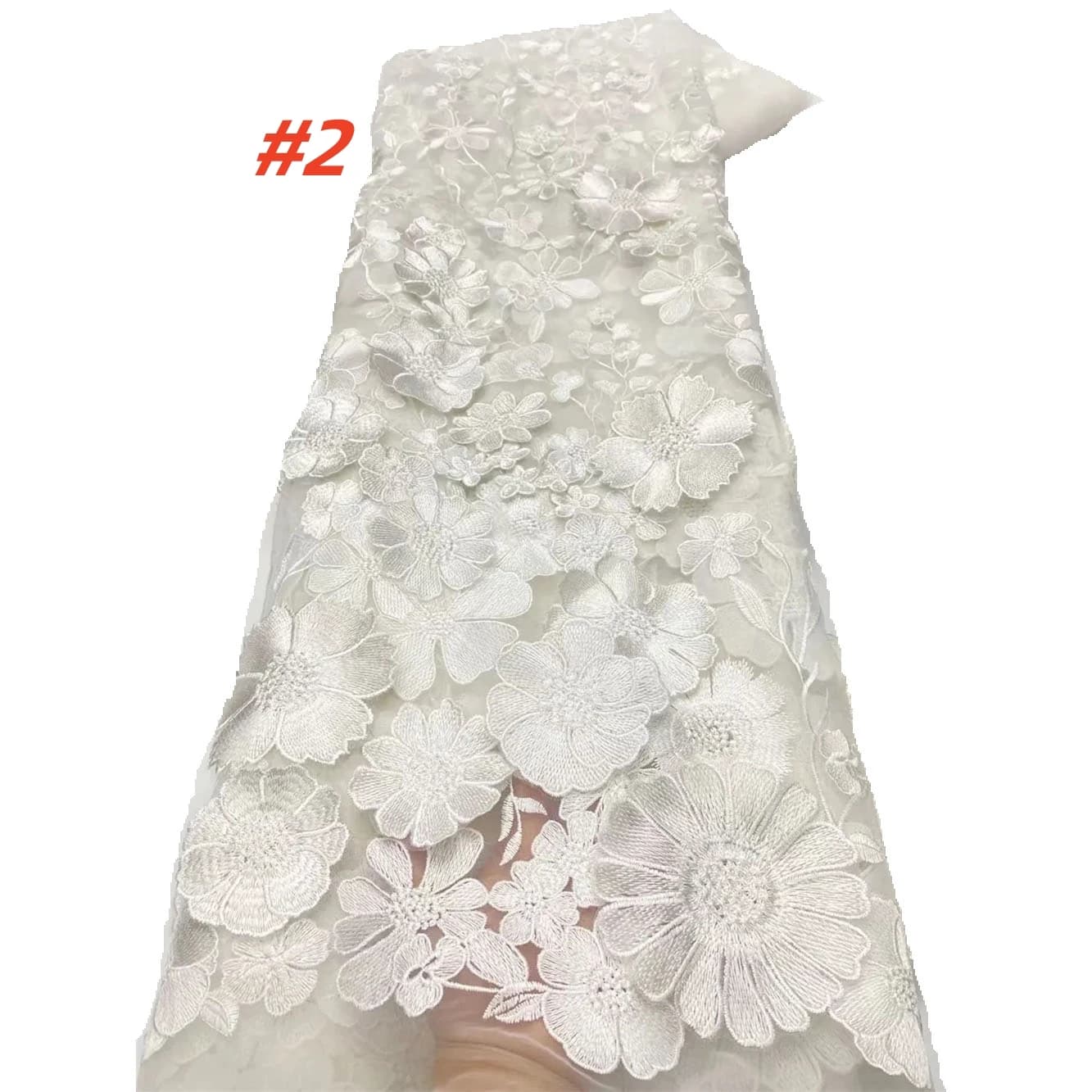 Tissu africain en dentelle Tulle 3D, broderie française de haute qualité, matériel de couture pour f