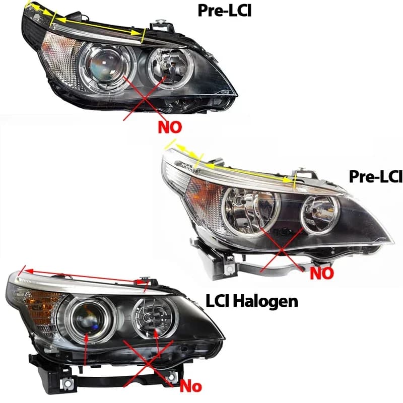 Anneau lumineux LED blanc Angel Eyes Canbus, 160W, éclairage de sauna pour BMW Série 5, E60, E61, LC