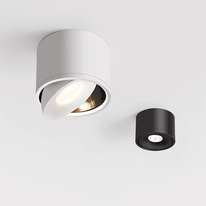 Plafond Led spots lampe ronde cuisine Led Downlight Surface Orientable pour chambre Restaura salon b