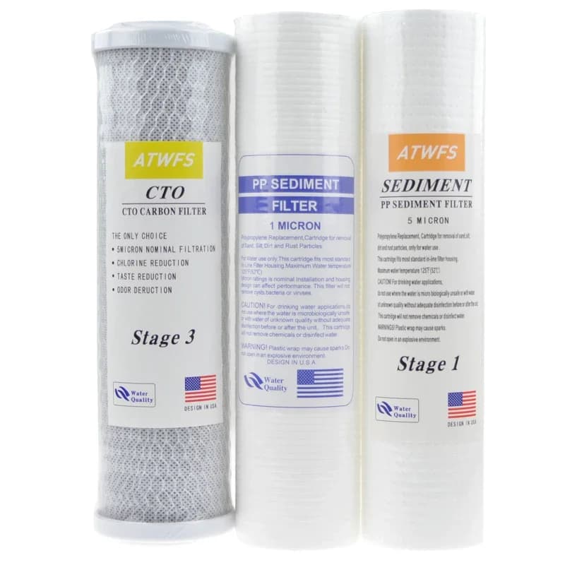 ATWelasticity-Filtre à charbon CTO et système d'osmose des barrage, traitement de l'eau UF, coton PP