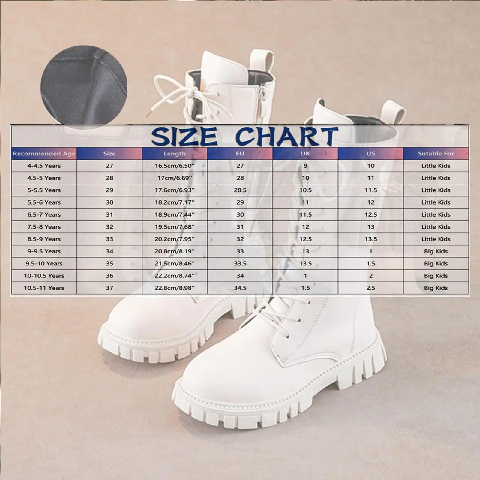 Bottes en cuir PU blanc pour filles, Chic, Style coréen, mode décontractée et polyvalente, sangle la