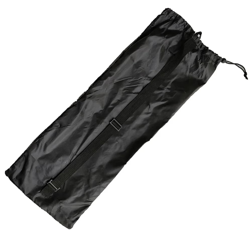 Sac à cordon en maille noire avec palmes longues pour sac à dos de plongée 72*28 cm