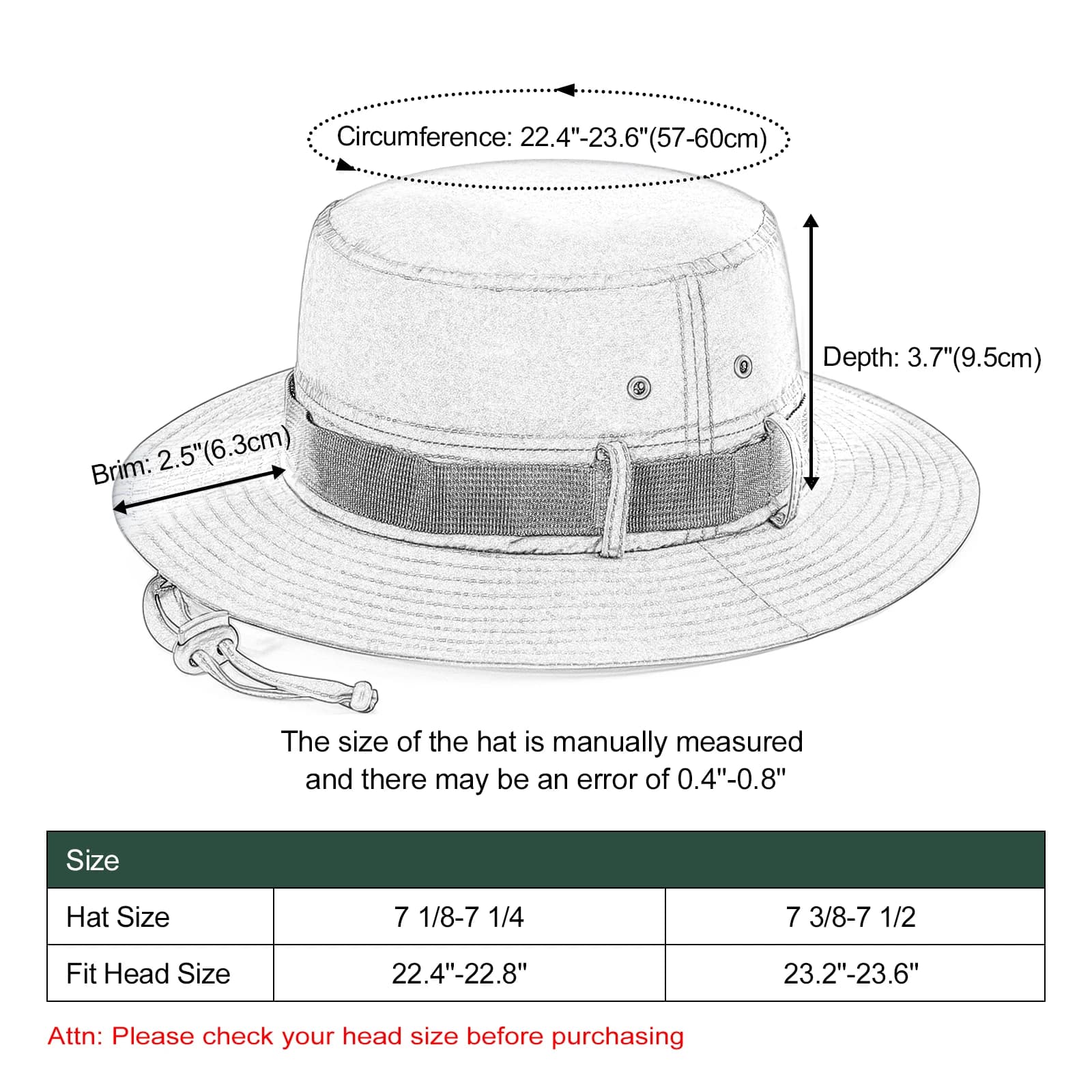 BOTVELA Chapeau seau imperméable avec mentonnière Chapeau Boonie pliable à séchage rapide Chapeau Sa