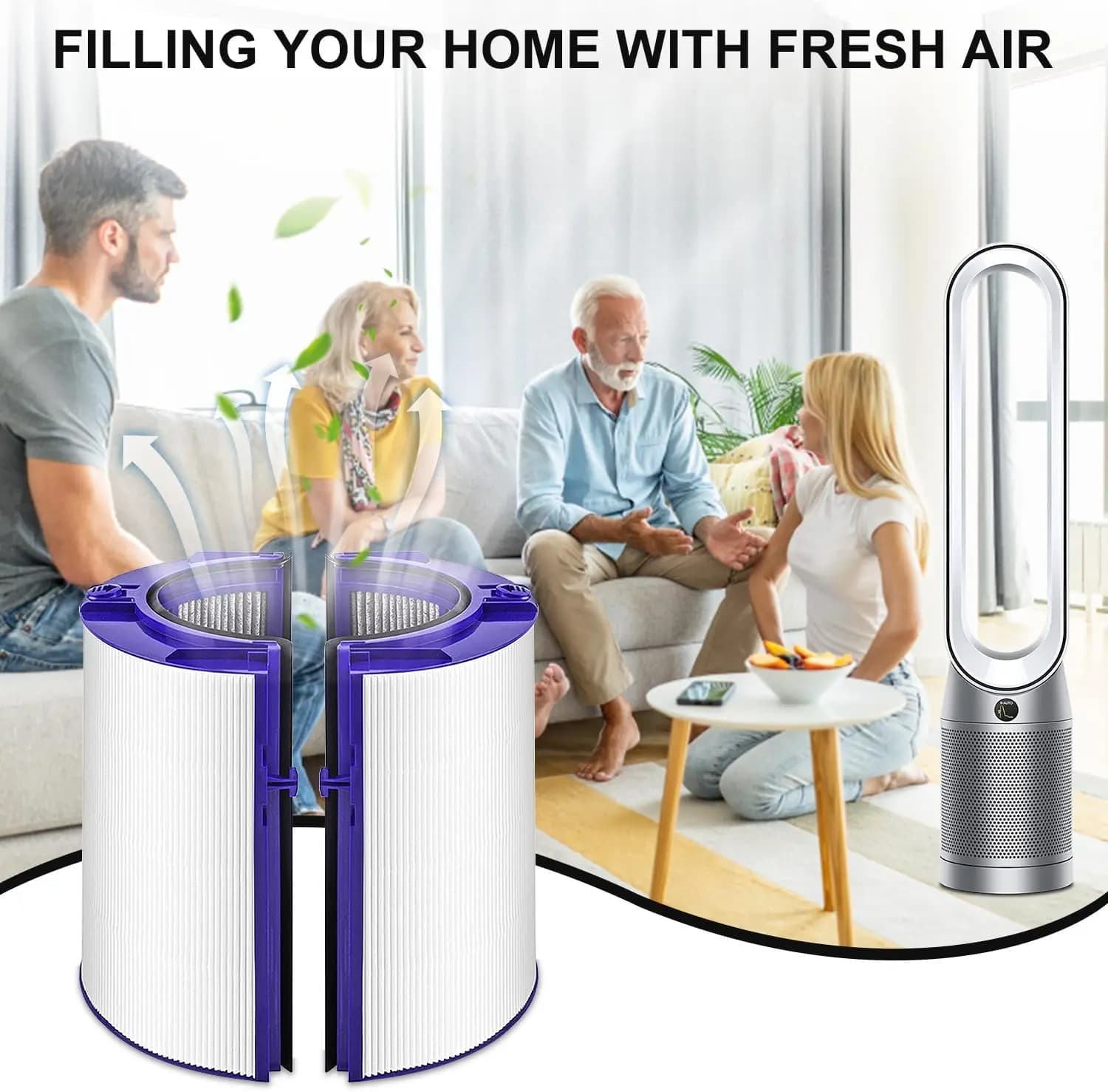 Purificateur d'air HEPA et filtre à charbon pour Dyson, TP06, TP09, Gardens 06, PH01, PH02, TP07, Ga