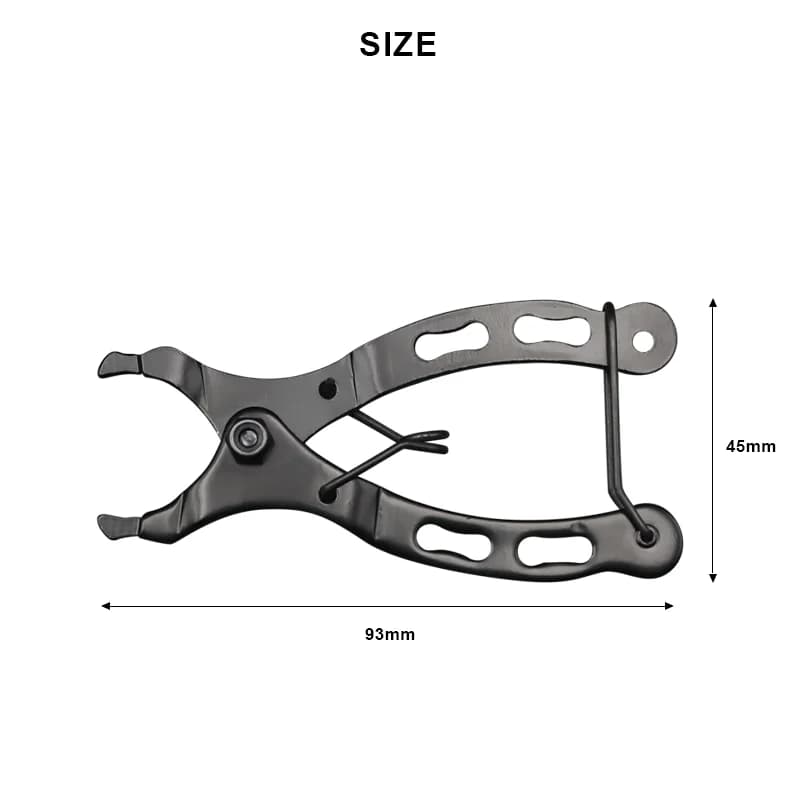 Joints de connecteur de maillon de chaîne de vélo, boutons magiques, pince à boucle de vérificateur 