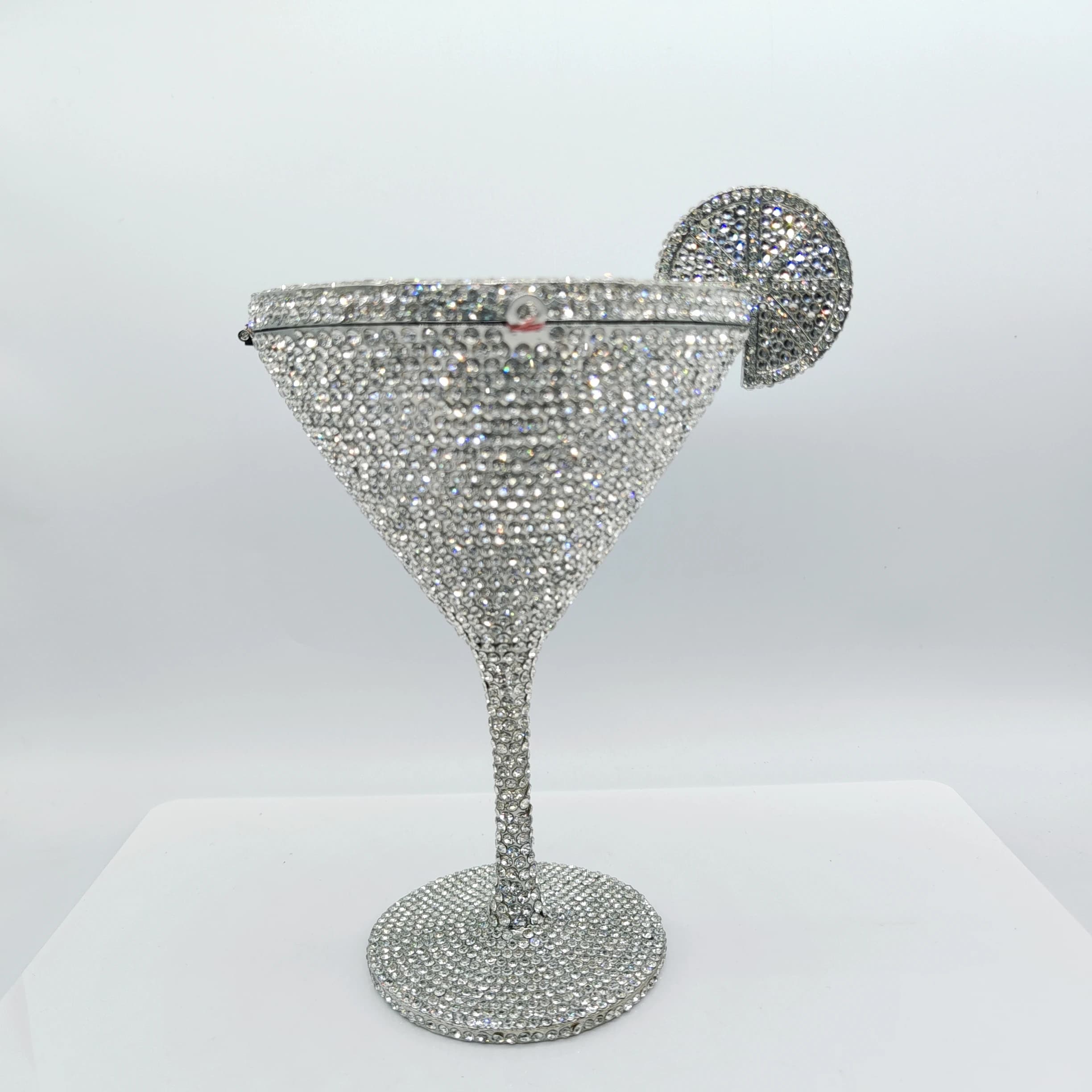 Haute qualité forme de gobelet luxe Martini Cocktail cristal clouté sac de dîner diamant pochette st
