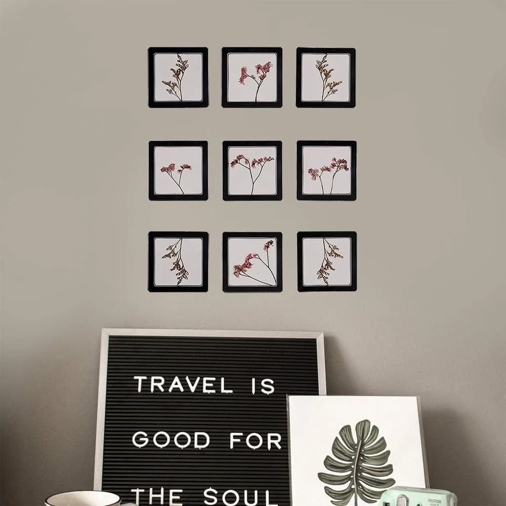 20 supports d'affichage flottants 3D noirs pour pièces de monnaie et bijoux, idéaux pour les pièces 