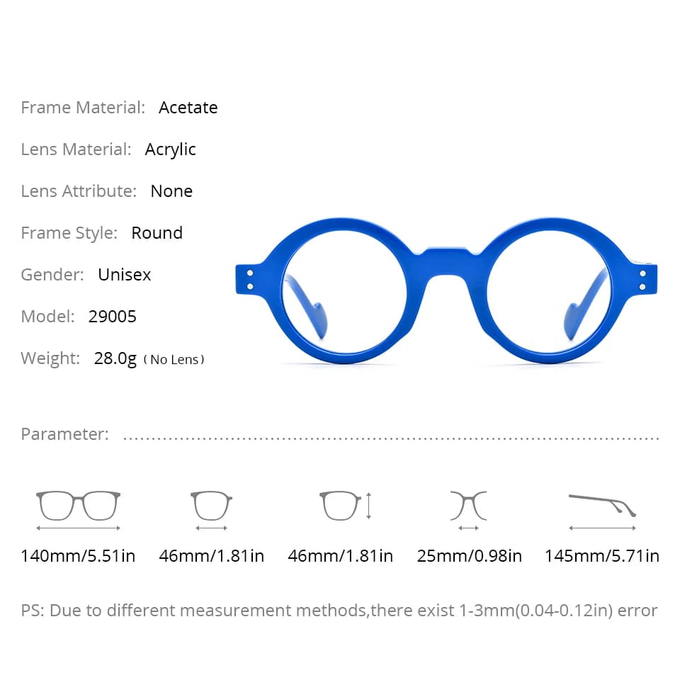 NIANZHEN acétate lunettes cadre hommes nouveau rond marque Design lunettes femmes rétro Vintage lune