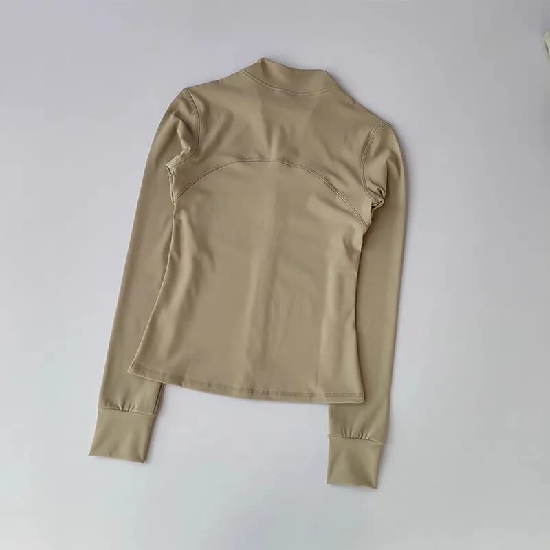 Vestes de sport pour femmes, veste de sport à manches longues à séchage rapide, manteau d'entraîneme