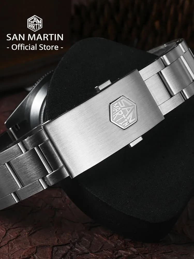 San Martin – montre de plongée rétro de luxe pour hommes, 40mm BB58, NH35, automatique, mécanique, s
