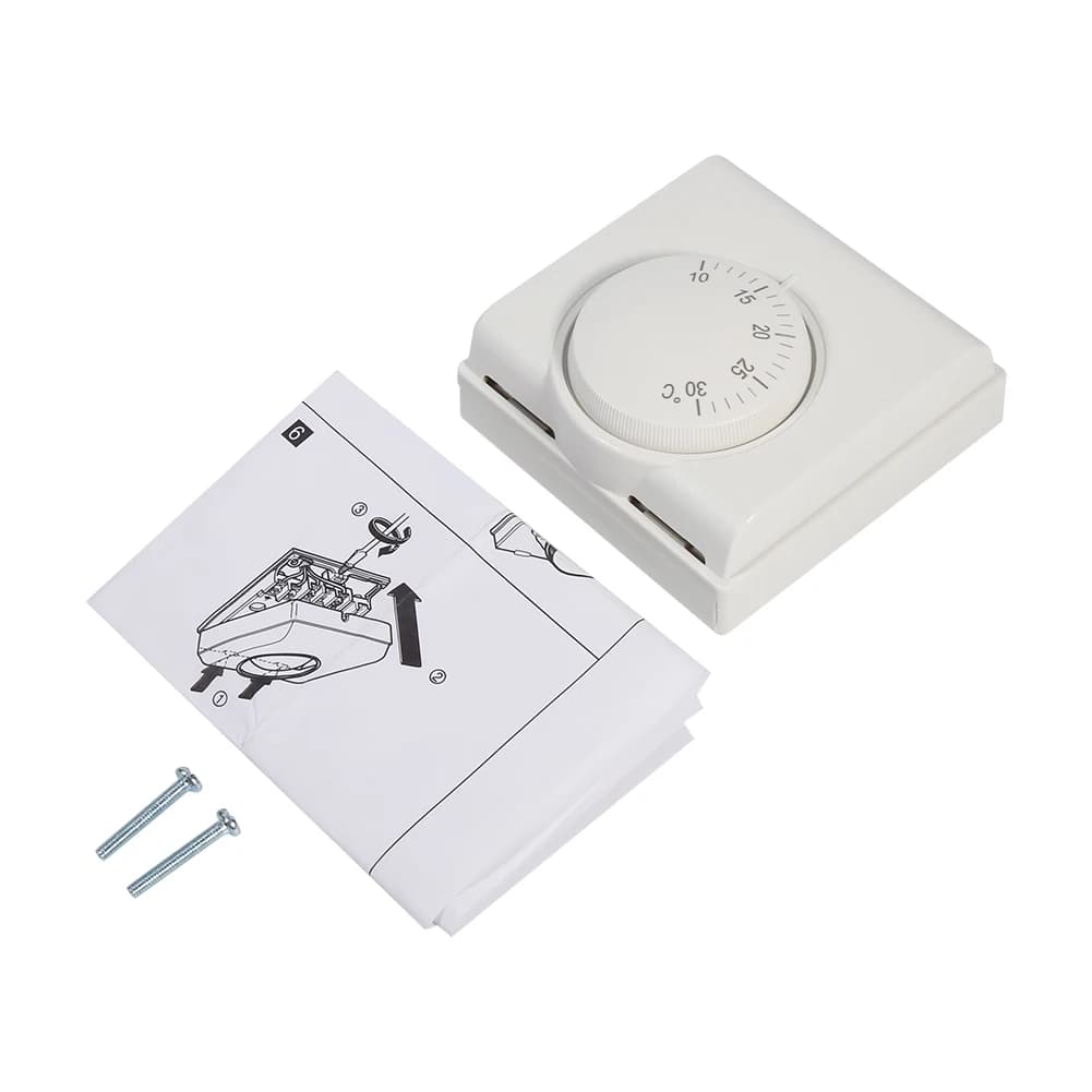 Contrôleur de température mécanique d'ambiance 220V, interrupteur de Thermostat réglable pour climat