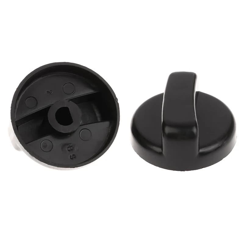 Poignée en plastique générale de 8mm, 2 pièces, remplacement de cuisinière à gaz, bouton de commande