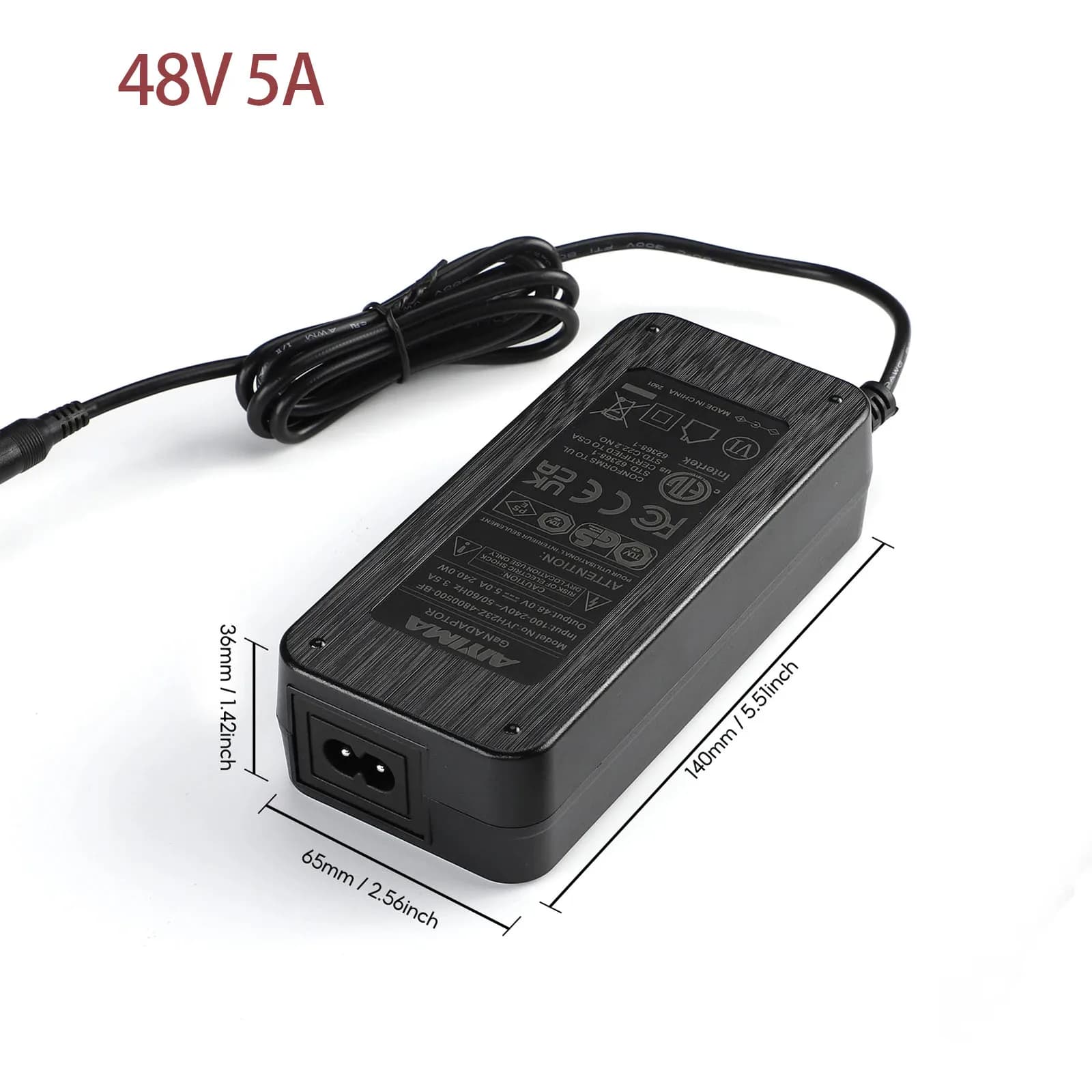 AIYIMA Amplificateur GaN Adaptateur secteur 48V 5A Joli Prise d'alimentation pour TPA3255 TAS5630 Mé