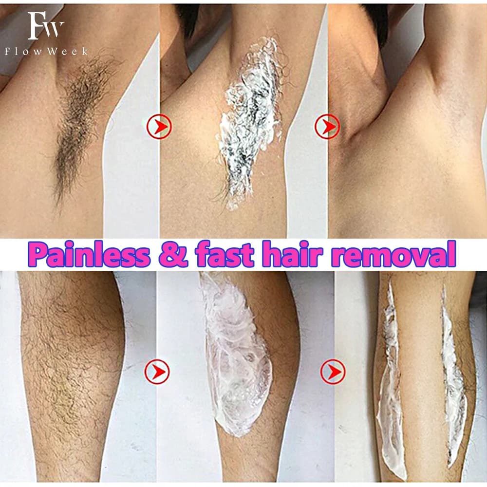 Crème d'épilation indolore pour hommes et femmes, ati elles, visage privé, jambes, soins de la peau,