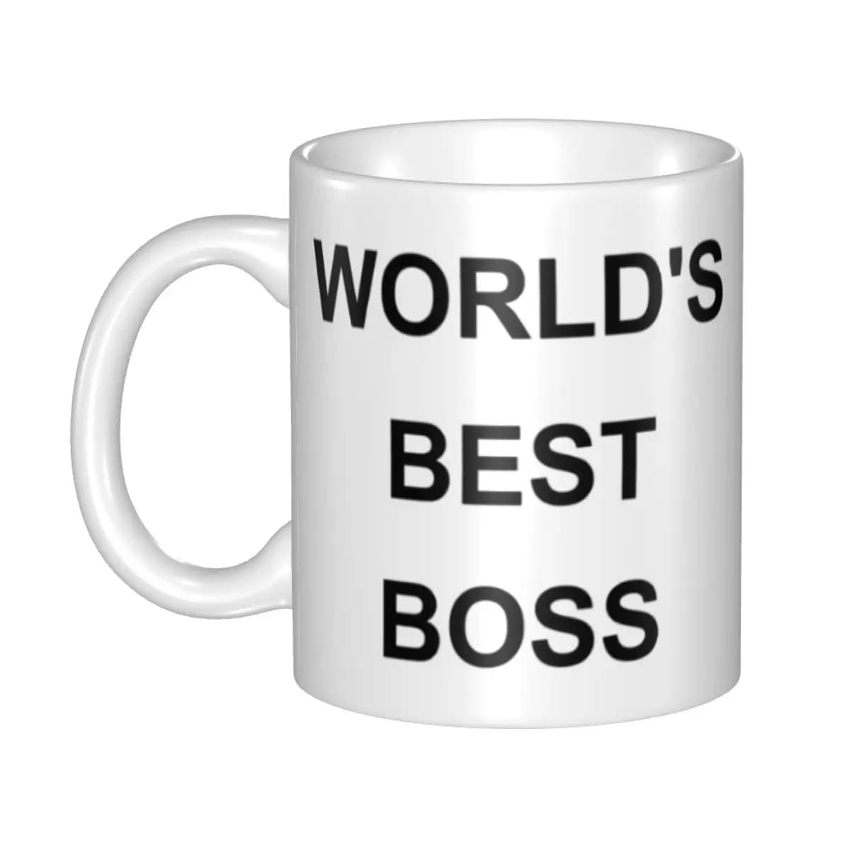 Tasse à café personnalisée du meilleur patron du monde, tasse à thé et à lait en céramique, bricolag
