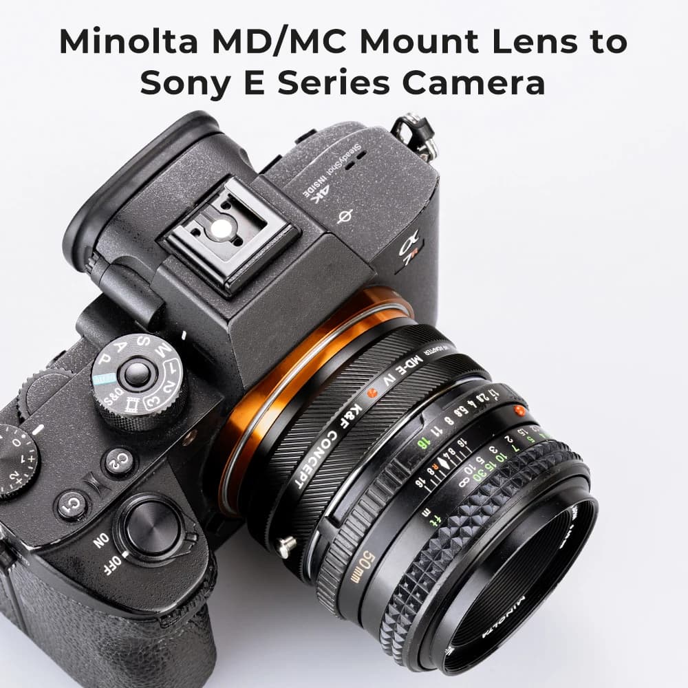 Adaptateur d'objectif K&F CONCEPT MD-E IV PRO pour monture Minolta MD vers monture Sony E FE pour ap