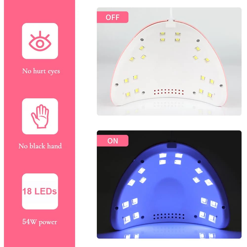 LINMANDA UV LED 54W lampe lumière du soleil sèche-ongles lampe ongles professionnel Nail Art outils 