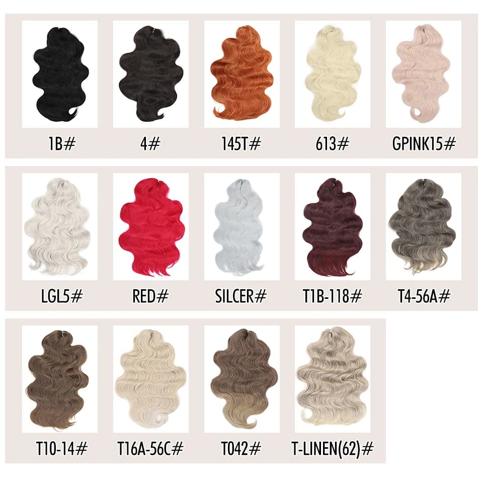 Tresses synthétiques ondulées au crochet-Noble, extensions de cheveux blonds ombrés, queue de cheval