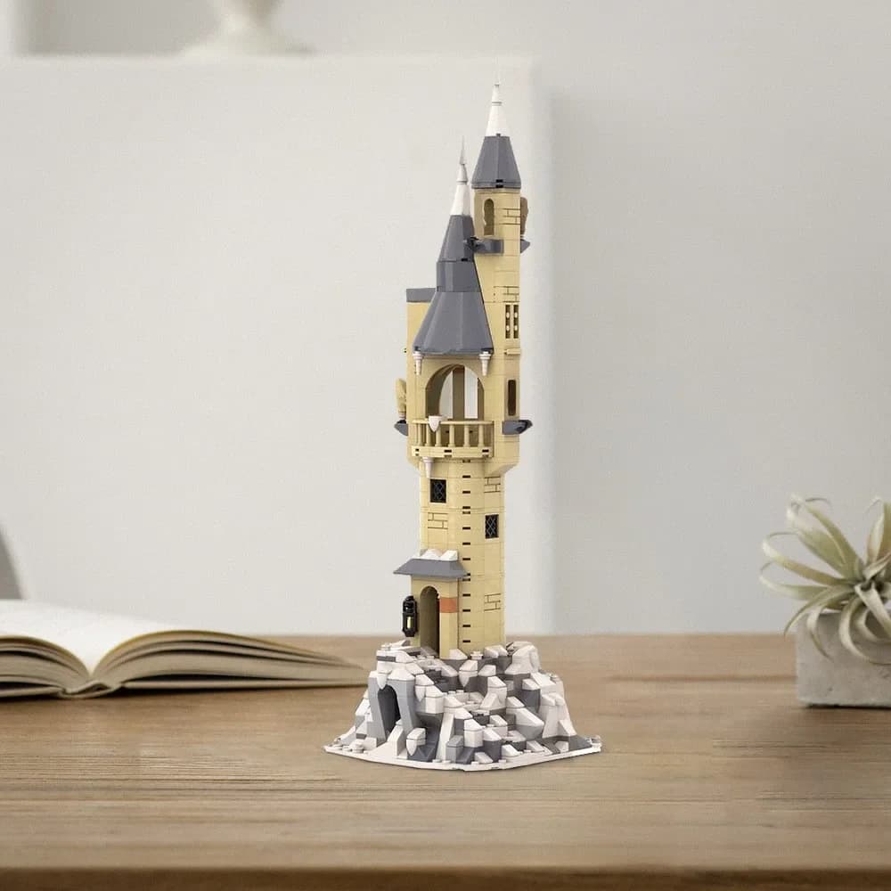 Blocs de construction MOC de maison de hibou magique, habitat de magicien pour animaux de compagnie 