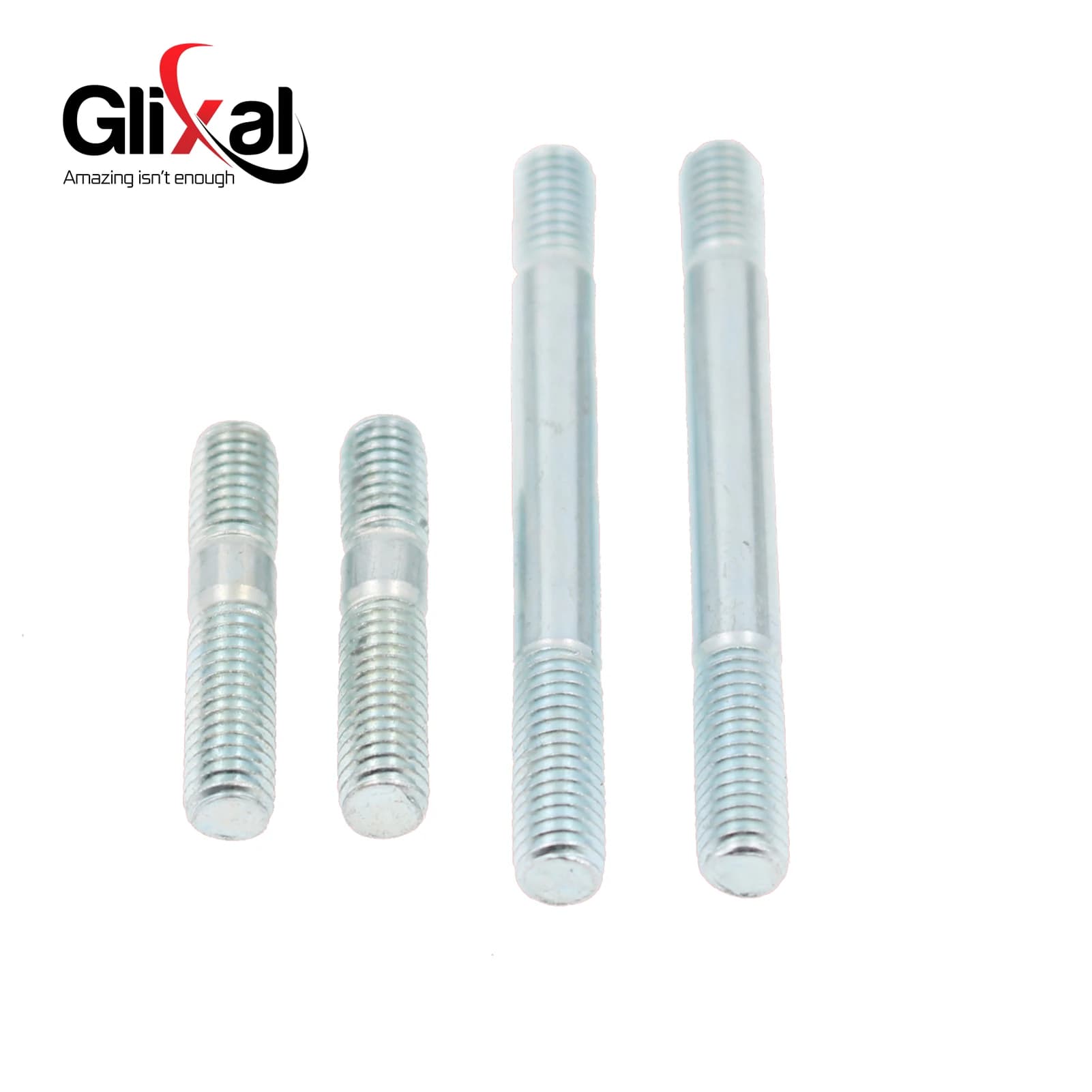 Glixal GY6 50cc 150cc Premium jeu de joints d'échappement, goujons d'admission et d'échappement, cap