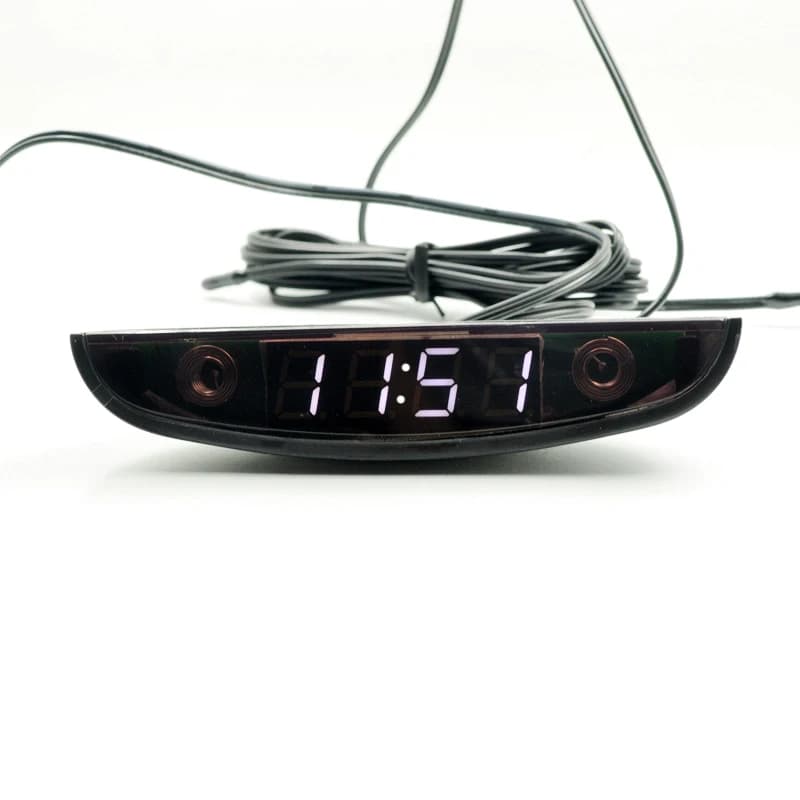 Blanc rouge bleu vert 12-24V Type de lune thermomètre voltmètre horloge affichage LED tableau de bor