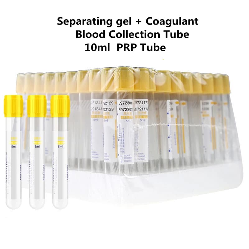 Tube de collecte de sang sous vide de poulet, gel de séparation, activateur de caillot, tube de test
