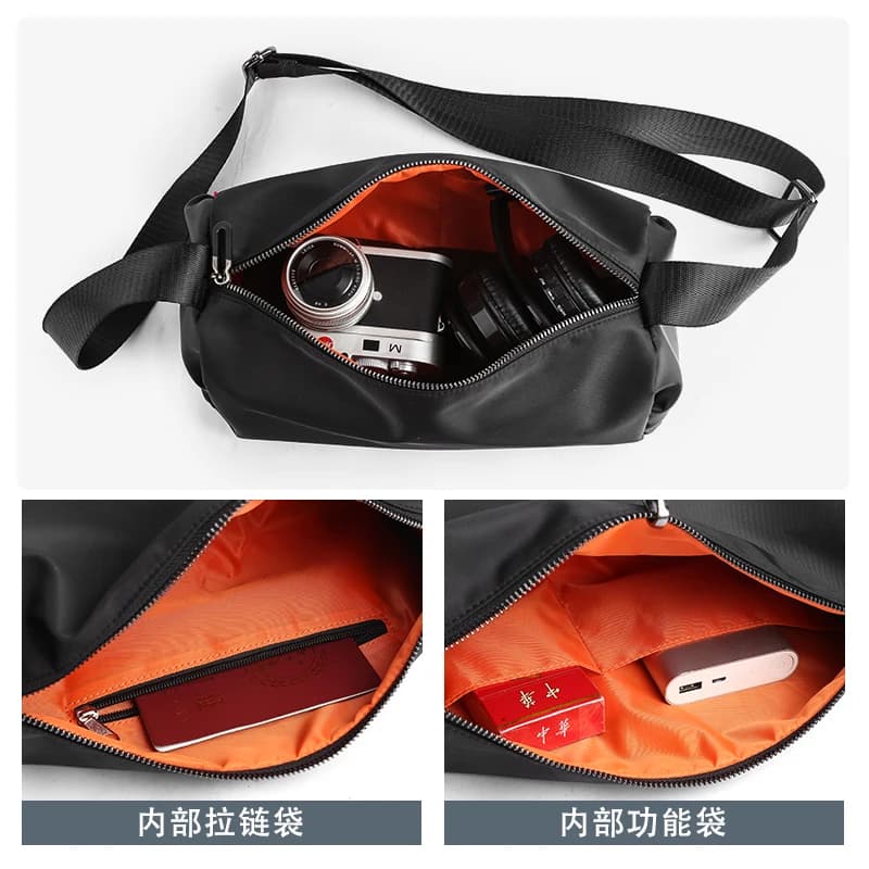 Sac à bandoulière tendance pour hommes, sacoche de sport pour étudiants, sacs à bandoulière imperméa