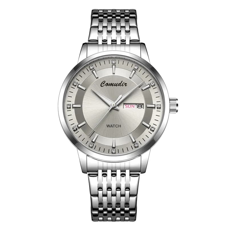 Montre pour hommes entièrement automatique et Non mécanique, évidée, étanche, tendance, brille dans 