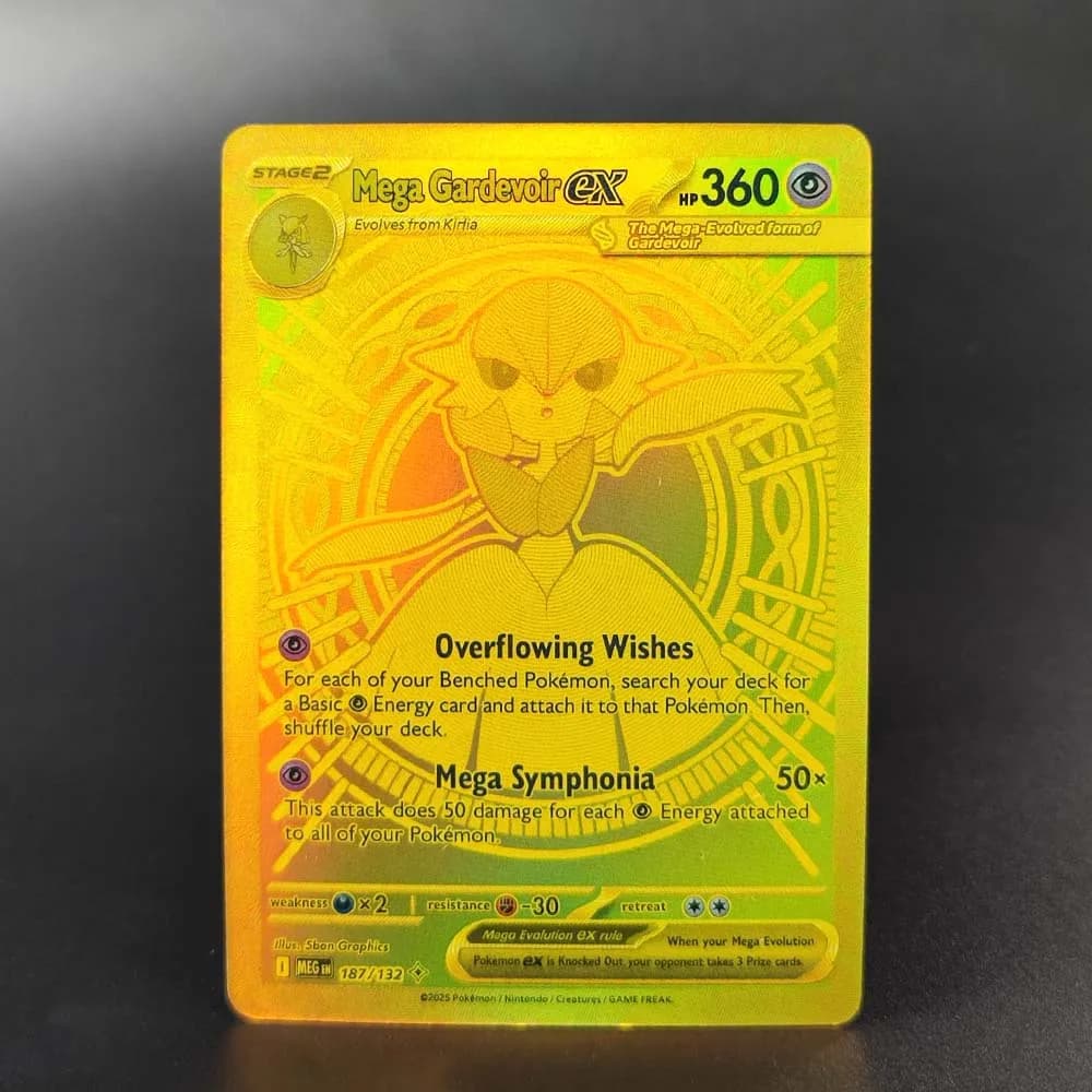 Cartes de Collection anglaises Pokemon 2025, MEGA2 Dragonite MEGA Charizard Lucario Gardevoir EX, je