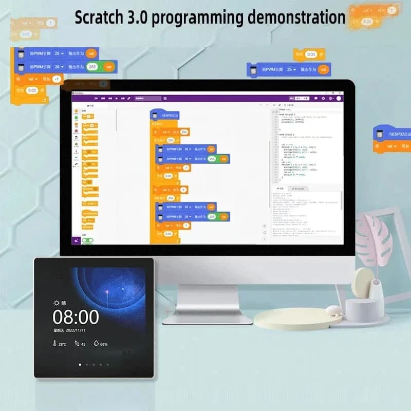 Carte de développement ESP32-S3, écran tactile capacitif LCD intelligent de 4.0 pouces pour Arduino 