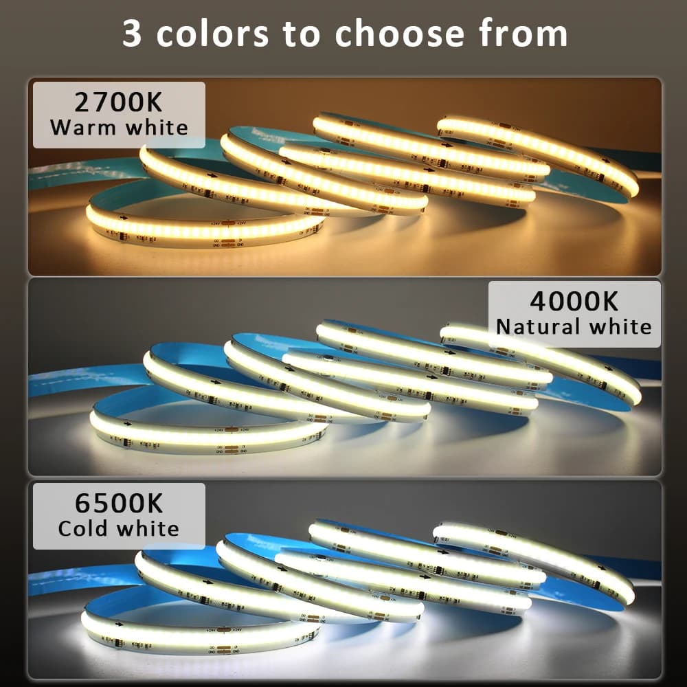 24V WS2811 COB bande lumineuse LED coulante d'eau courante 360 LED s/M ruban Flexible Bluetooth App 