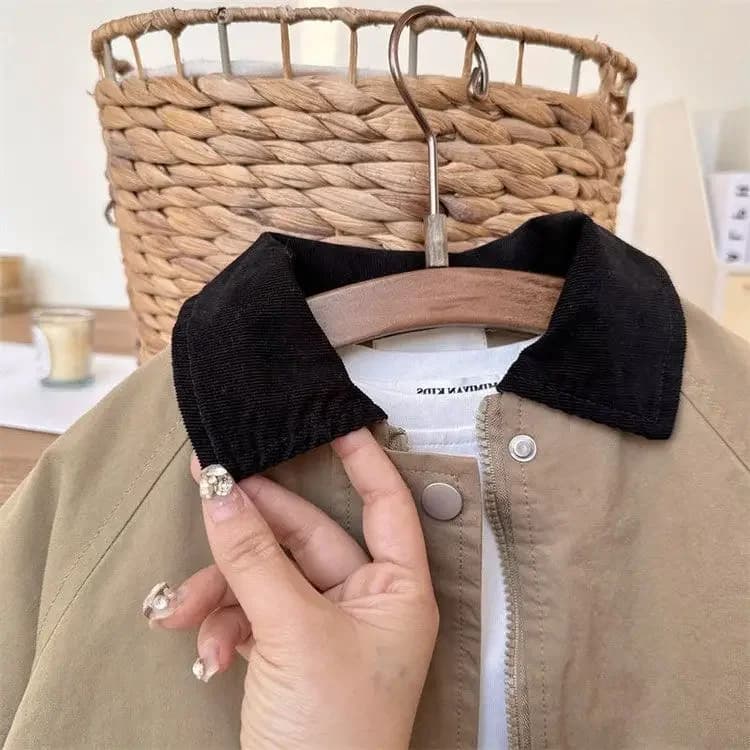 Coupe-vent pour enfants, nouveau Style coréen décontracté Baggy Simple, mode printemps-automne 2025