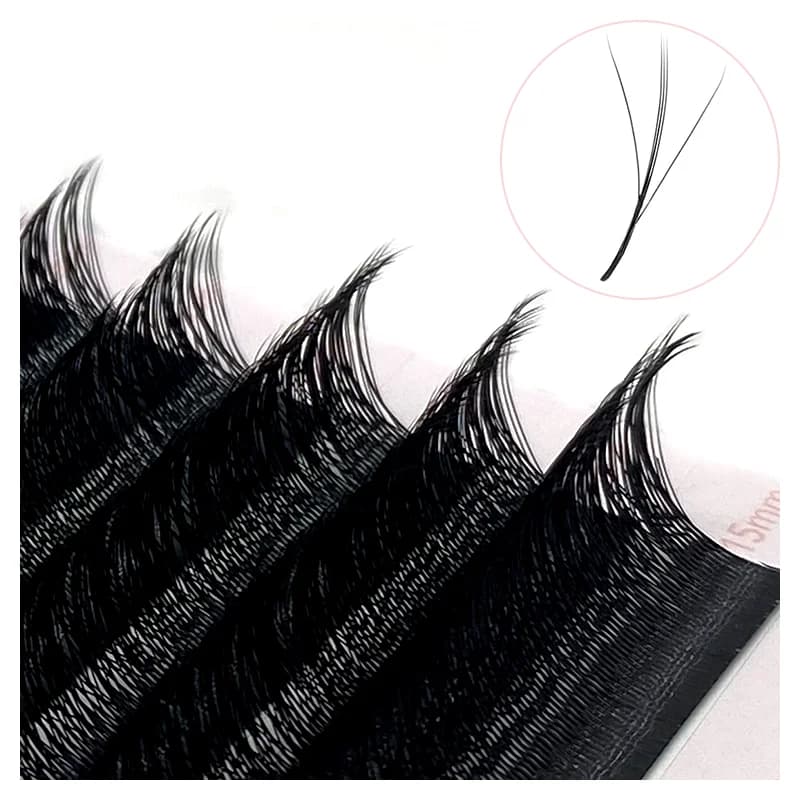 NATUHANA nouvelle Extension de cils en forme de 3DW 3D Volume préfabriqué cils en éventail W Style c