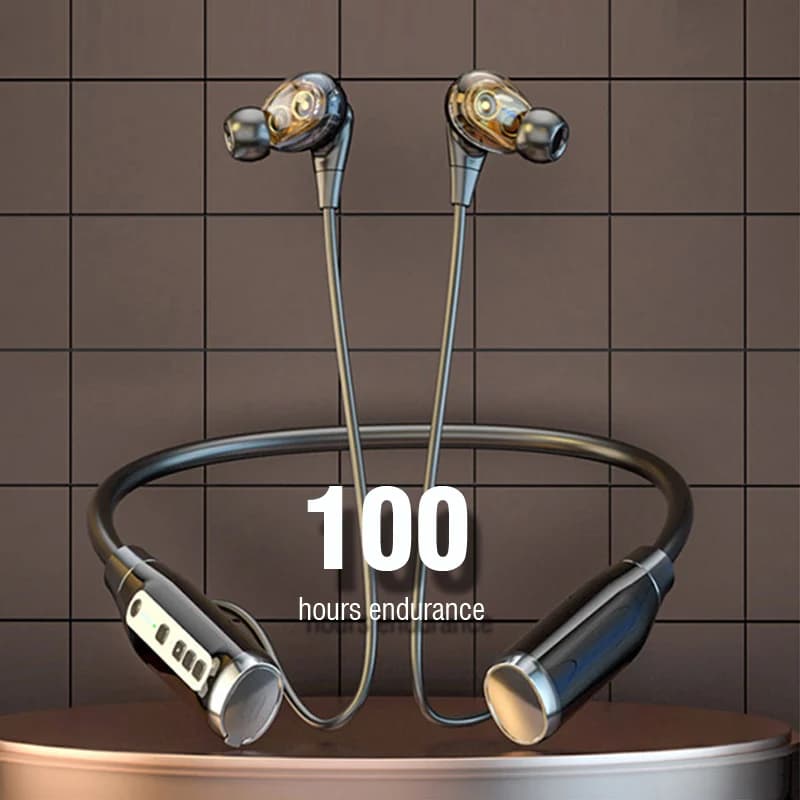 Casque sans fil tour de cou Bluetooth écouteur 100 heures longue batterie avec microphone Auriculare