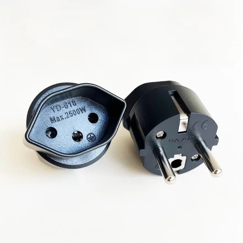 Adaptateur de voyage pour prise européenne, adaptateur de prise de voyage France, adaptateur de pris