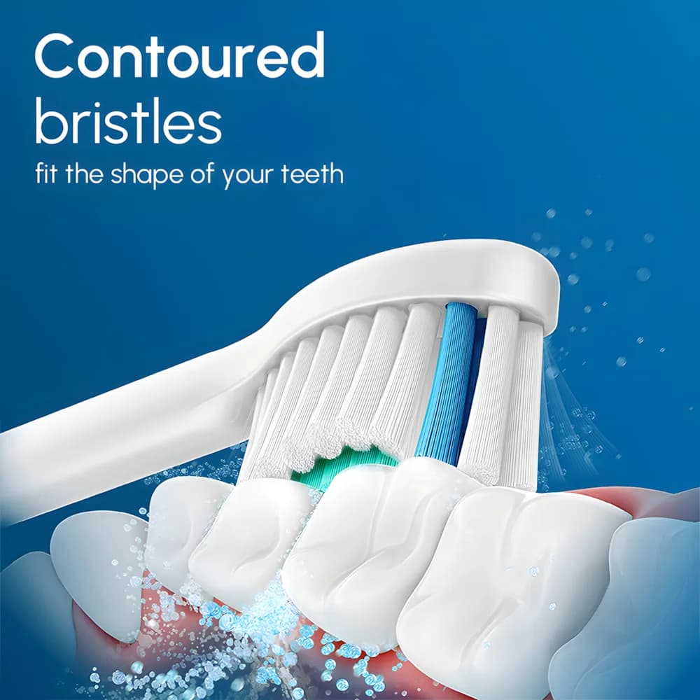 Têtes de brosse à dents de rechange, 8 pièces, compatibles avec la brosse à dents électrique Philips