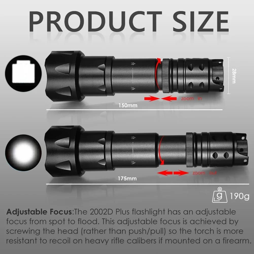UniqueFire-Lampe de poche LED pour la chasse, 200OJ, objectif 44mm, Vcsel IR 940nm, 850 nm, 810nm, n