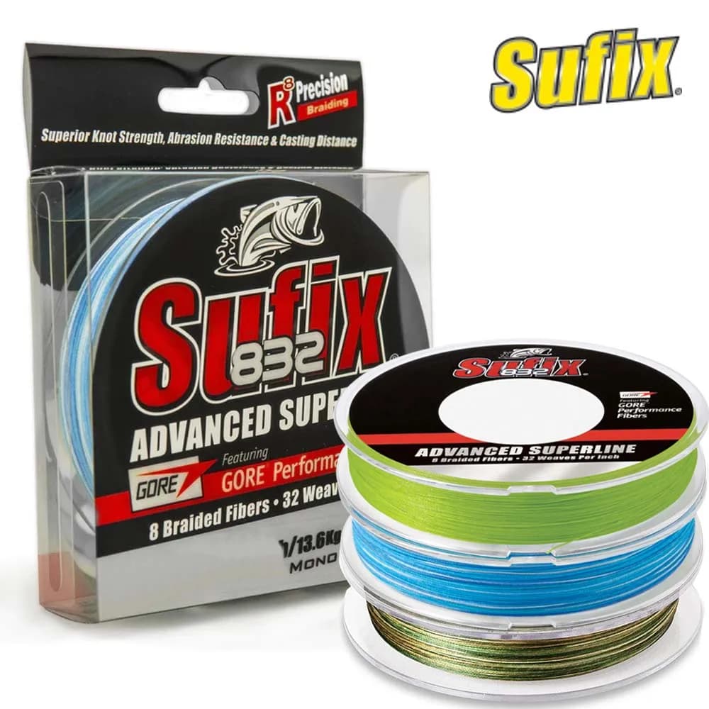Sufix 832 tressé 8X tresse ligne de pêche 120 M/250 M Super fort Multifilament 8 tressé ligne de pêc