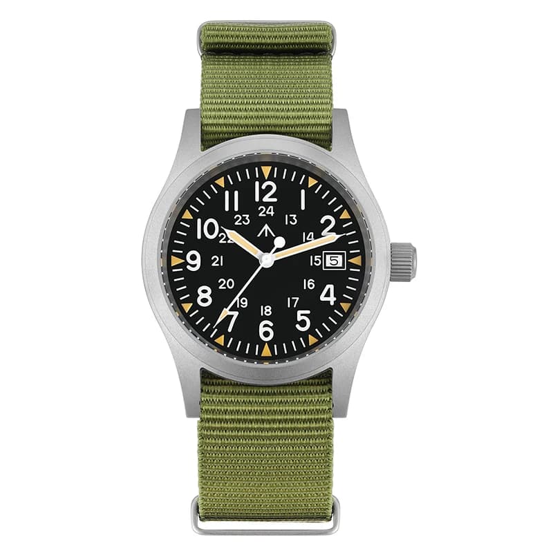 Militado ML05 38mm montre à Quartz mis5 2035/Ronda 515 mouvement montres bombé saphir cristal lumine