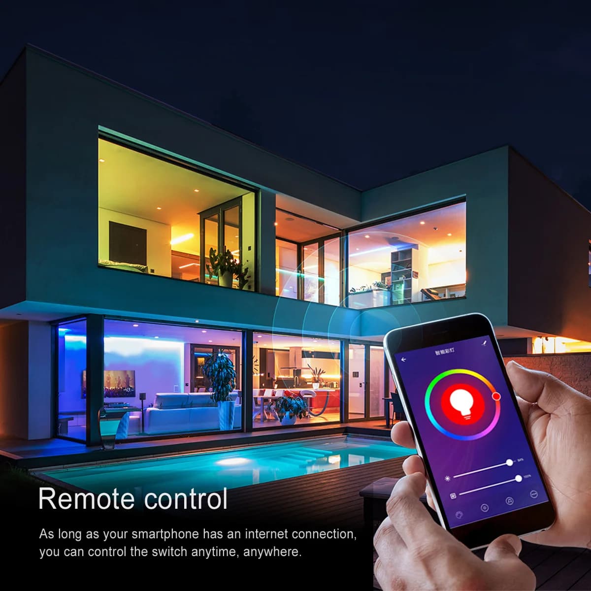 DC12V 24V Tuya APP Wifi RGB contrôleur 4 broches RGB LED de contrôle fonctionne avec l'application S