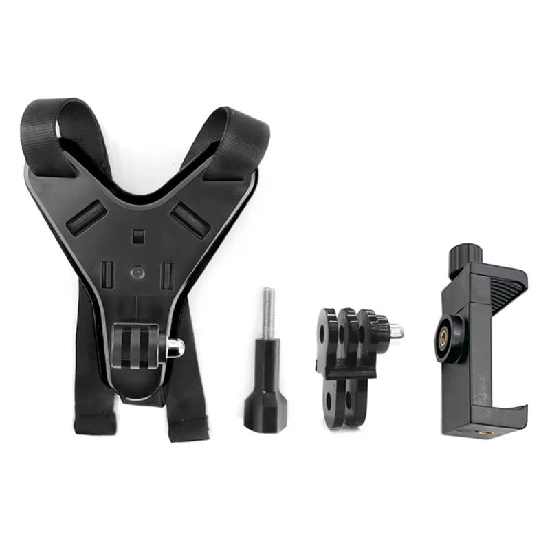 Support de téléphone pour casque de moto-support de caméra GoPro/FPV, camaras d'action réglables Ant