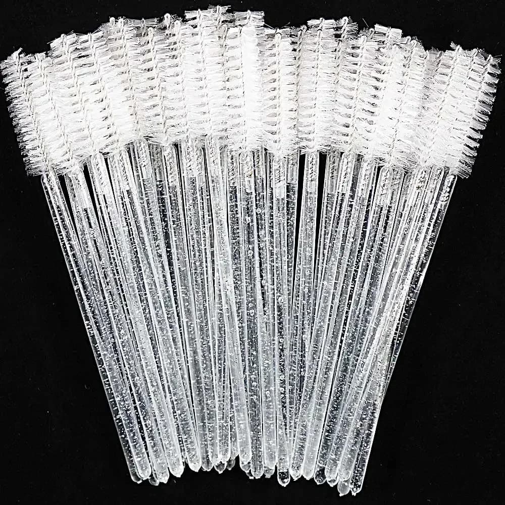 Brosse à cils jetable en cristal, peigne, Extension de cils, baguettes de Mascara, maquillage profes