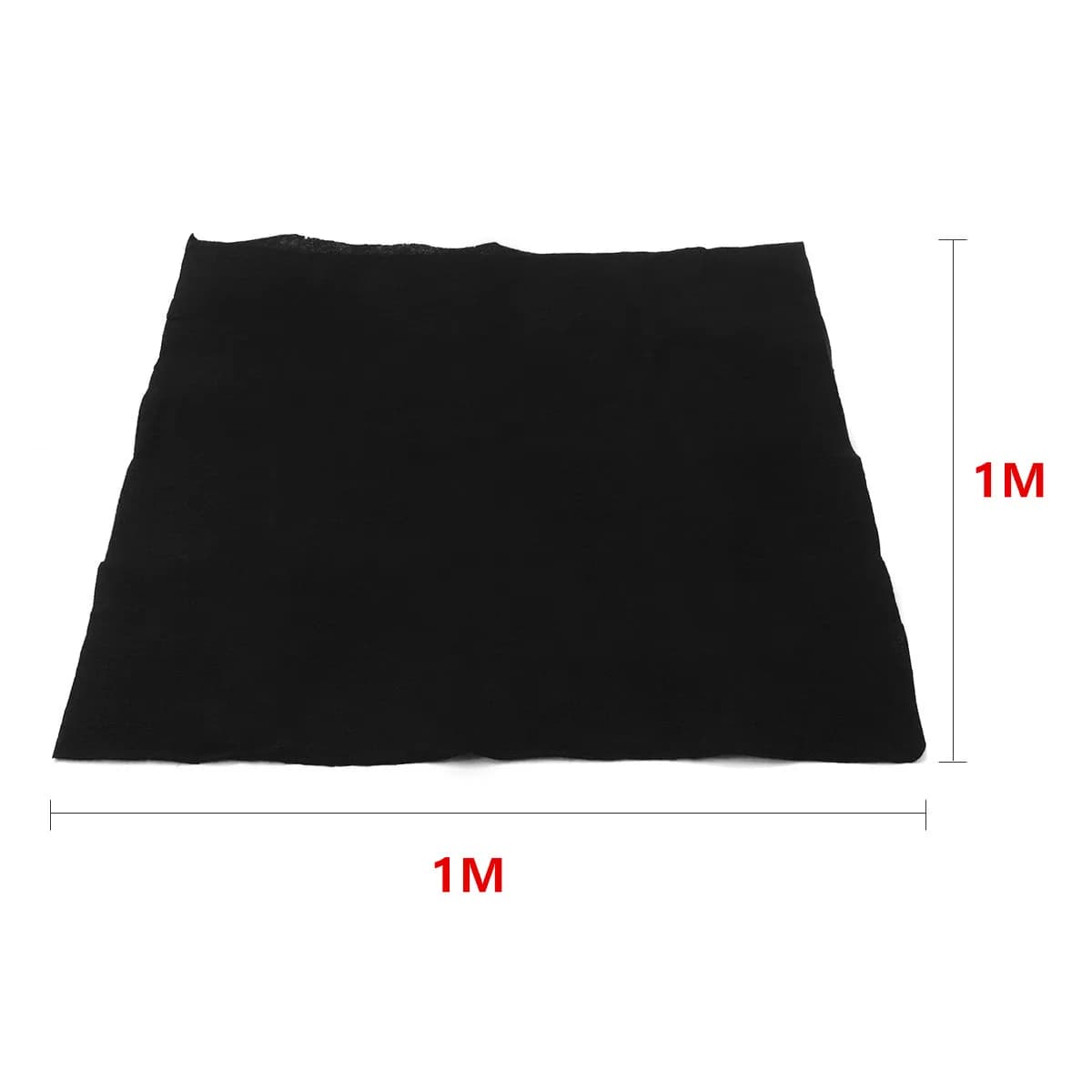 Tissu de maison personnalisé, épaisseur 1m x 1m, 3mm, noir, charbon actif, purificateurs d'air HEPA,