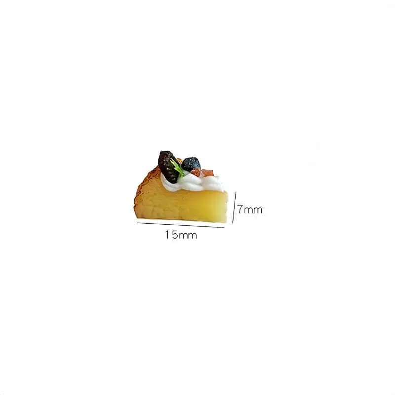 Maison de poupée Miniature, gâteau Basque, pain, Dessert, Mini crème alimentaire, modèle de Dessert 