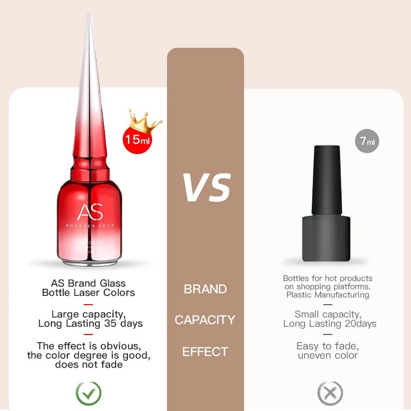 AS 15ml feuille de transfert Gel vernis à ongles tremper Led Uv Gel vernis séchage rapide étoile aut