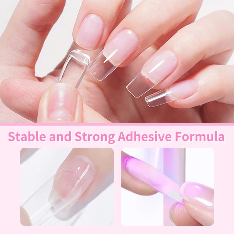 BORN PRETTY 15/10ML 6 en 1 Gel de colle pour ongles pour ongles acryliques tremper Gel de Base couch