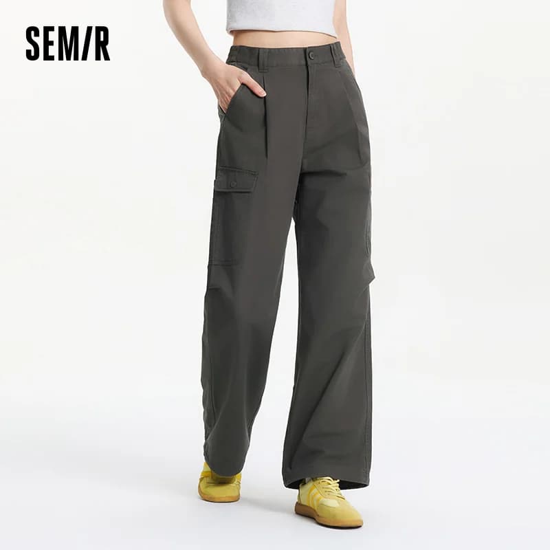 Pantalon plissé pour femme Semir 2026, taille élastique avec cordon de serrage, style décontracté ur
