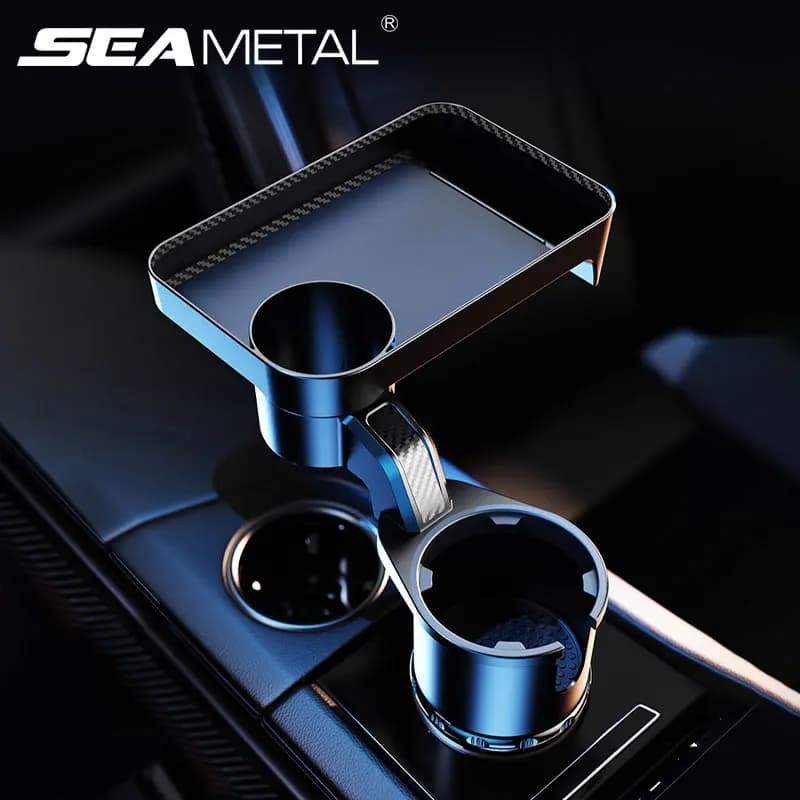 SEAMETAL-Extenseur de porte-gobelet de voiture de qualité supérieure, support de clics multifonction