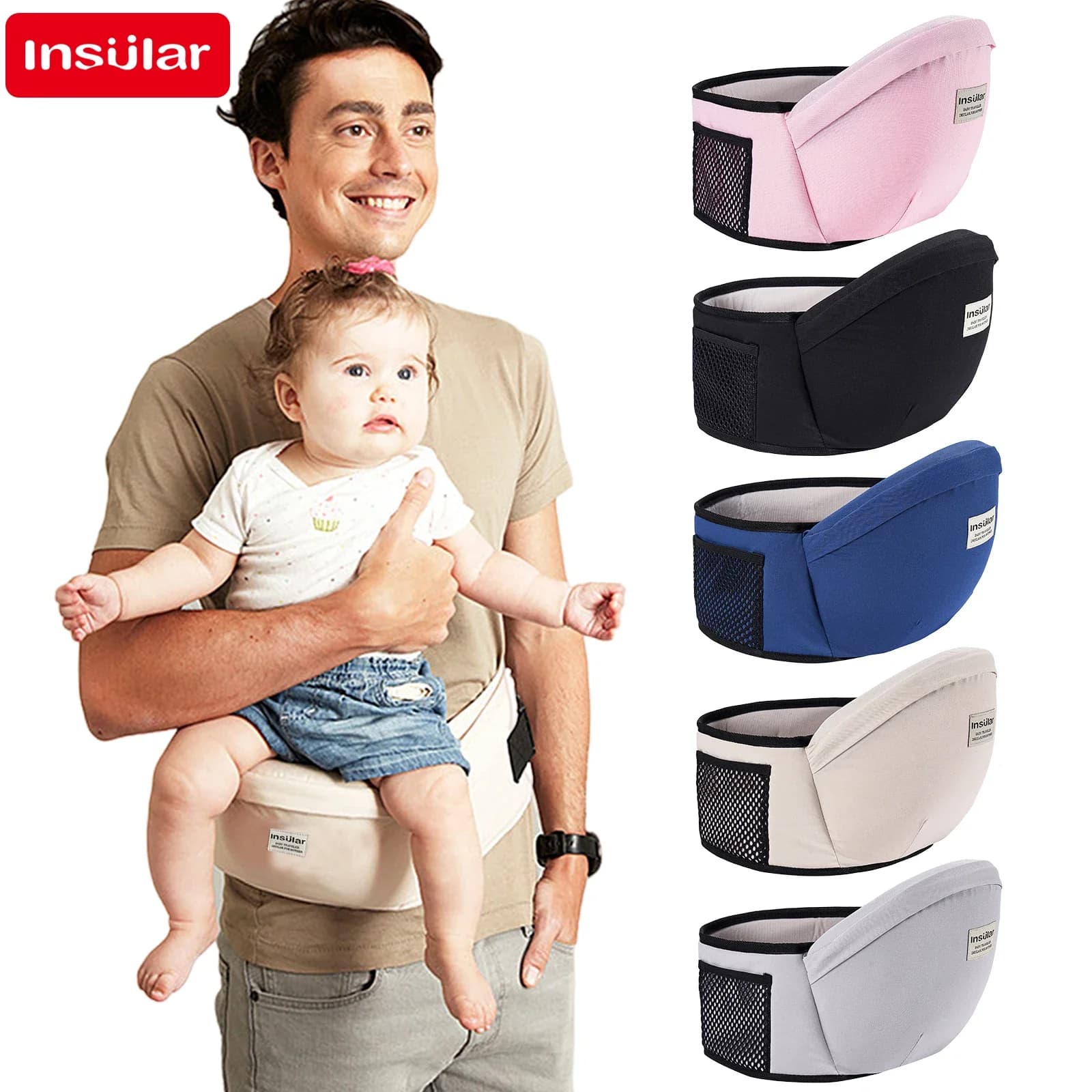 Porte-bébé taille tabouret marcheurs bébé fronde tenir taille ceinture sac à dos Hipseat ceinture en